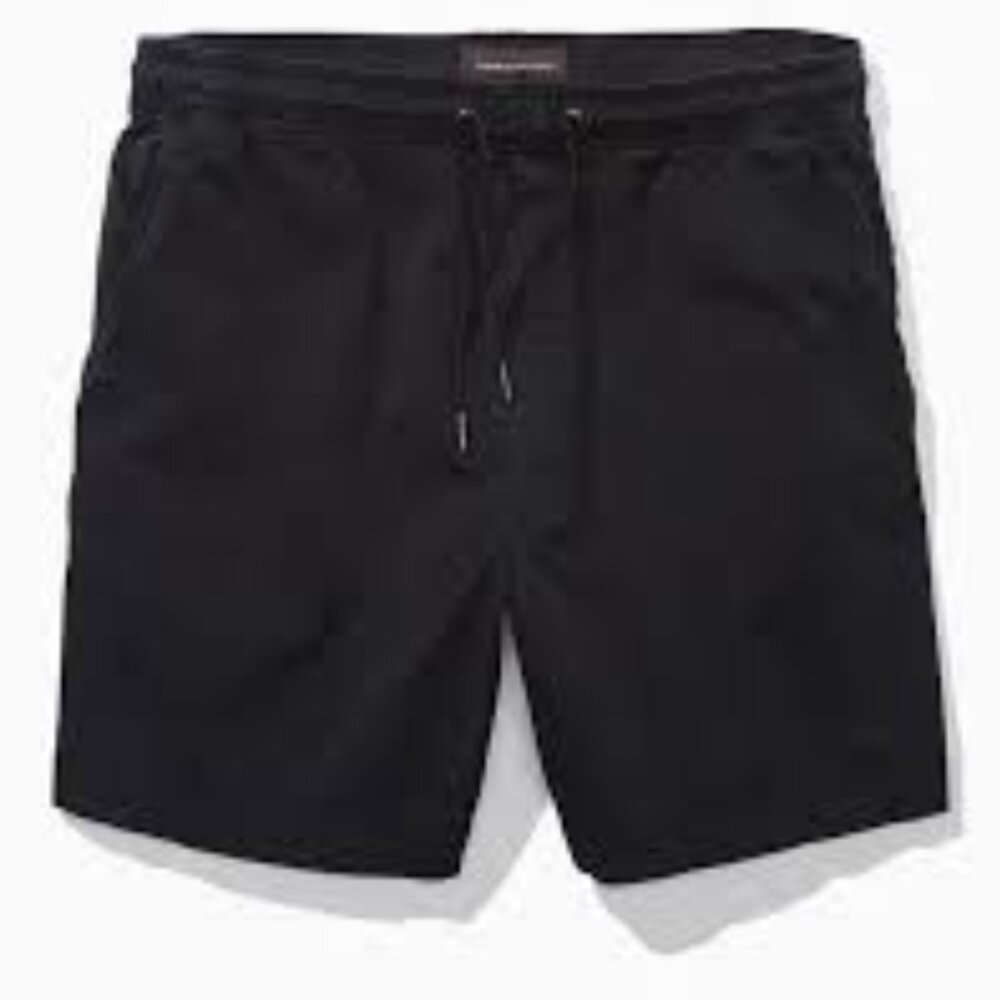 American Eagle Flex 5.5" Lived In Trekker Short - Black - Men's Small